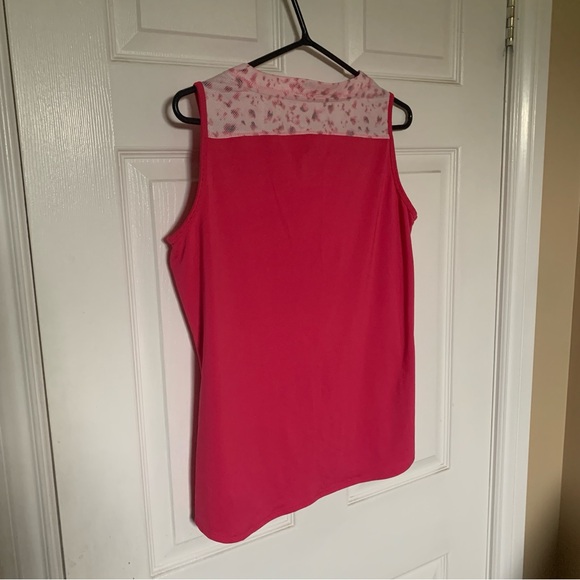 adidas Climacool Pink and White active Top Large - Picture 2 of 4